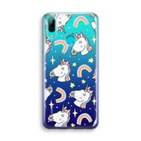 Rainbow Unicorn: Huawei P Smart (2019) Transparant Hoesje