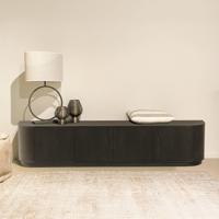 Livingfurn TV-meubel 'Novero' Eiken, 220cm, kleur Espresso