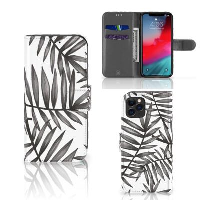 Apple iPhone 11 Pro Hoesje Leaves Grey Apple iPhone 11 Pro Hoesje Leaves Grey
