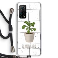 Kamerplant op vensterruit: Xiaomi Mi 10T 5G Transparant Hoesje met koord