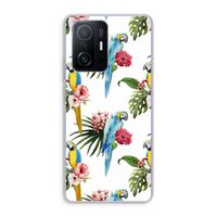 Kleurrijke papegaaien: Xiaomi 11T Transparant Hoesje