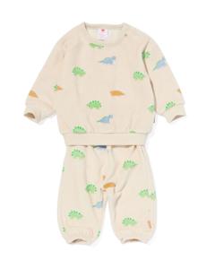 HEMA Newborn Kledingset Badstof Dino Ecru (ecru)