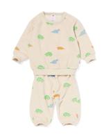 HEMA Newborn Kledingset Badstof Dino Ecru (ecru) - thumbnail