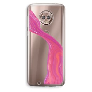 Paarse stroom: Motorola Moto G6 Transparant Hoesje