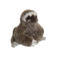 Pluche grijze luiaard knuffel van 18 cm