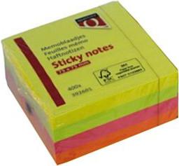 Quantore memoblok 76 x 76 mm neon (400 vel)