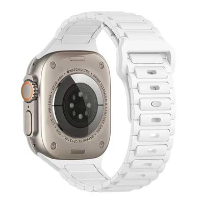 Apple Watch Bandje Raveo - Siliconen - Wit - 44, 45, 46 & 49mm Apple Watch Bandje Raveo - Siliconen - Wit - 44, 45, 46 & 49mm