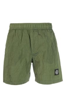 Stone Island short de sport à patch Compass - Vert