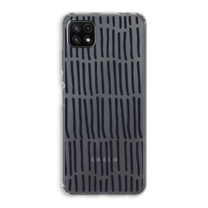 Moroccan stripes: Samsung Galaxy A22 5G Transparant Hoesje