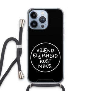 Vriendelijkheid: iPhone 13 Pro Transparant Hoesje met koord