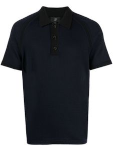 Dunhill polo en laine à manches raglan - Bleu