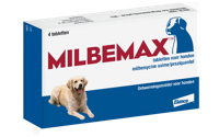 Milbemax ontworming hond vanaf 5 kilo, 4 tbl