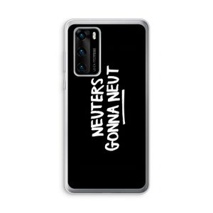 Neuters (zwart): Huawei P40 Transparant Hoesje