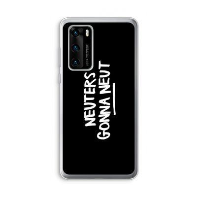 Neuters (zwart): Huawei P40 Transparant Hoesje