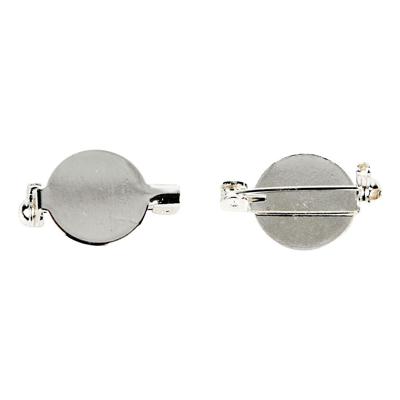 Creativ Company Brochespeld verzilverd 20mm, 10st.