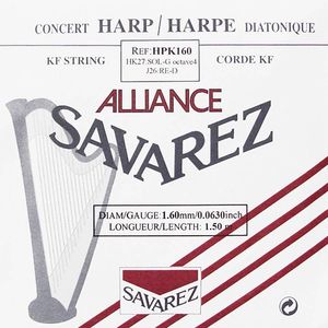 Savarez HPK-160 kleine of concert harp snaar