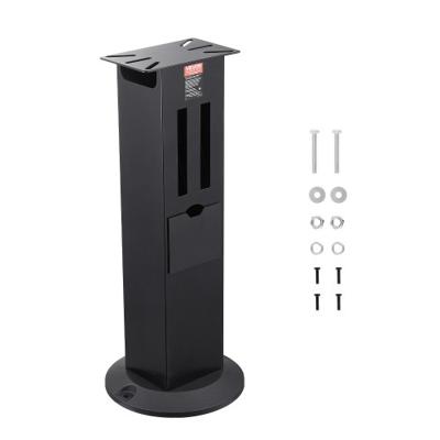 VEVOR schuurstandaard, vloerstandaard voor bankslijpmachine met 28x17 cm montageplaat, opbergvakken voor schuurschijven en gietijzeren basis, compatibel met de meeste bankslijpmachines