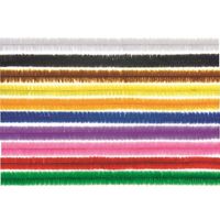 Chenilledraad - 30x - regenboog mix - 50 cm - hobby/knutsel materialen
