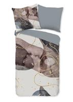 Good Morning Dekbedovertrek "moderne print" - Grijs - (155x220 cm) - Katoen
