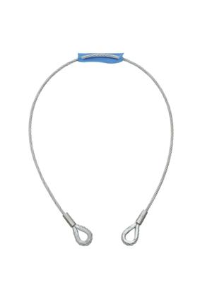 EUROLITE Steel Rope 1000x6mm silver with Thimble