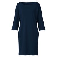 Jersey jurk van bio-katoen, nachtblauw Maat: 36/38