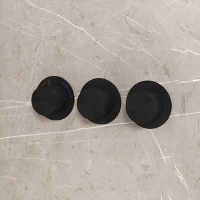 Thermostatische Inbouwkraan Best Design High End Mat Zwart