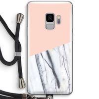 A touch of peach: Samsung Galaxy S9 Transparant Hoesje met koord