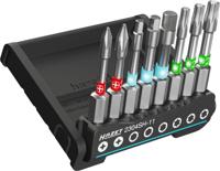 HAZET SmartHolder met 8 bits | lang 2304SH-11 | 1/4 inch (6,3 mm) zeskant massief | Binnen-zeskant-profiel, Kruiskop profiel PH, Binnen-TORX®-profiel