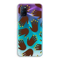Hands dark: Oppo A72 Transparant Hoesje