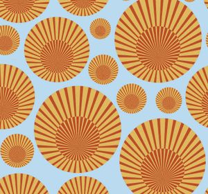 70's zonneschijn behang woonkamer