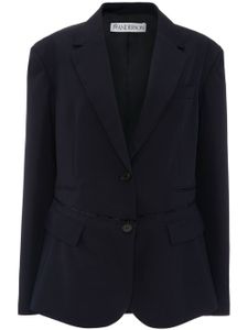 JW Anderson blazer à simple boutonnage - Bleu