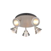 Trio PlafondlampRomeo nikkel - 637010507