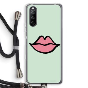 Kusje: Sony Sony Xperia 10 III Transparant Hoesje met koord