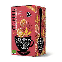 Clipper rooibos & orange bio (4x 20 stuks)
