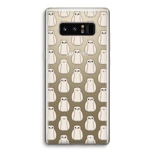 Uilen: Samsung Galaxy Note 8 Transparant Hoesje