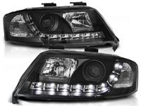 Tuning-Tec Koplampen met parkeerlicht voor Audi A6 06 01-05 04 ZWART - thumbnail