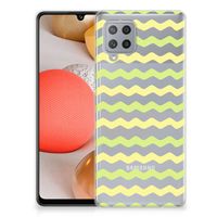 Samsung Galaxy A42 TPU bumper Waves Yellow