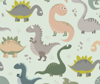 Slaapkamer behang dinosaurussen