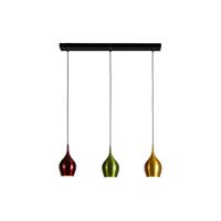 Searchlight 3-lichts hanglampVibrant gekleurd - 6463-3