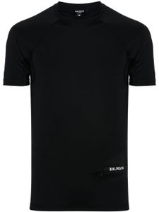 Balmain t-shirt à logo imprimé - Noir