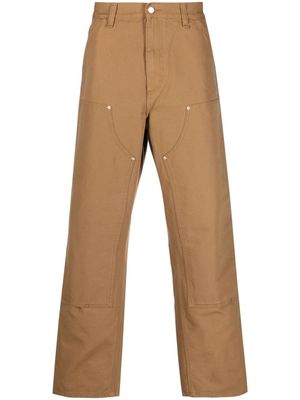 Carhartt WIP pantalon Double Knee à coupe droite - Marron