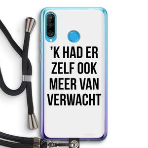 Meer verwacht: Huawei P30 Lite Transparant Hoesje met koord