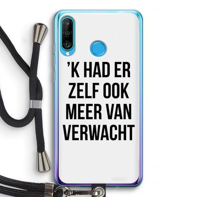 Meer verwacht: Huawei P30 Lite Transparant Hoesje met koord