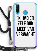 Meer verwacht: Huawei P30 Lite Transparant Hoesje met koord