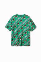 Oversized uniseks T-shirt Johnson Hartig - GREEN - M - thumbnail