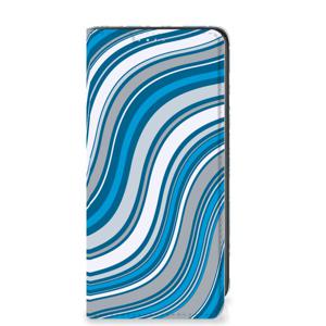 Samsung Galaxy A41 Hoesje met Magneet Waves Blue