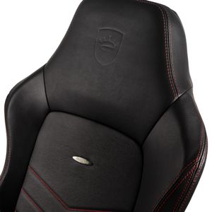 noblechairs Hero Real Leather bureau- en computerstoel Luchtgevulde zitting Gecapitonneerde rugleuning