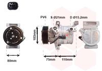 Van Wezel Airco compressor 1501K702 - thumbnail