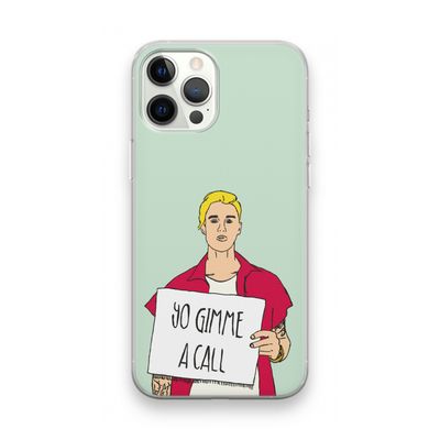 Gimme a call: iPhone 12 Pro Max Transparant Hoesje