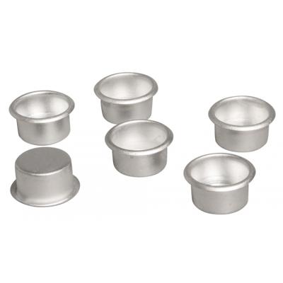 6x metalen dinerskaars houders - decoratie - bloemstukje - kerststukje - Dia 22 mm